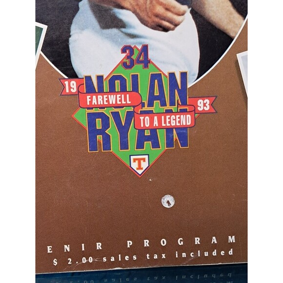 1993 Texas Rangers Official Souvenir Program Nolan Ryan Farewell - Picture 5 of 10